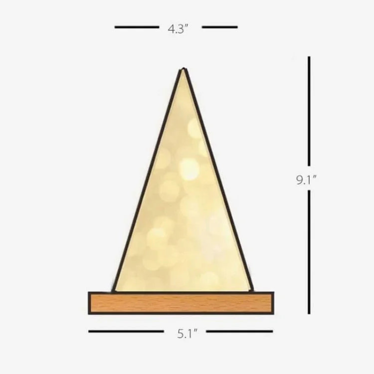 VivaLume - Elegante Piramide-Tafellamp met verlichting