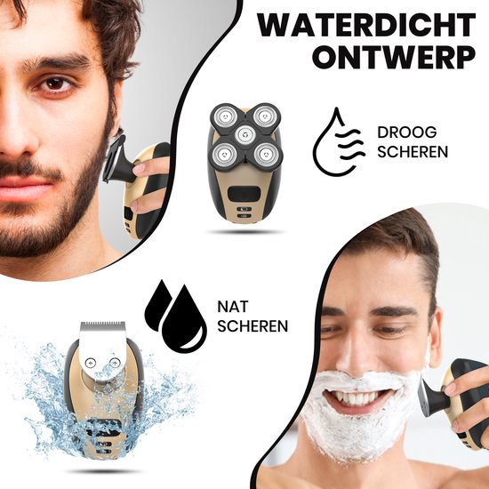 Nikio 5-in-1 Scheerapparaat – Ultieme gladheid, zonder huidirritatie!