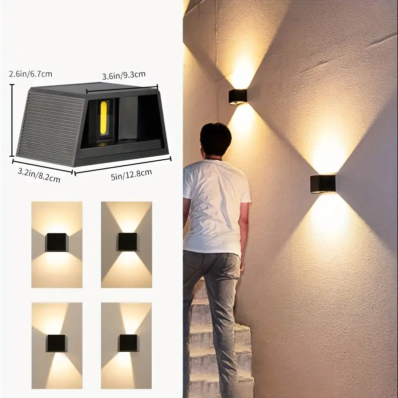 LumaWall Draadloze LED Solar Wandlampen - Prachtige sfeer in jouw tuin!