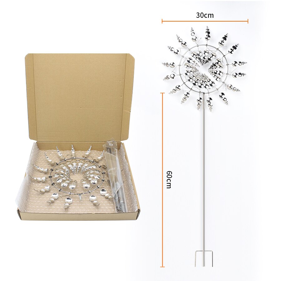 MystiMolino - Een sierlijke windmolen die kunst en beweging combineert.