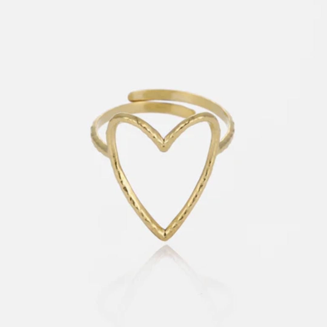 HeartOfGrace Ring – Tijdloze Elegantie in een Open Hartontwerp