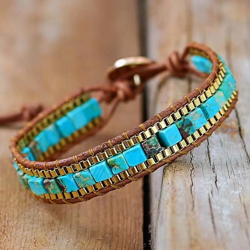 Turquoise Royale - Luxe Turquoise Keizersteen Armband