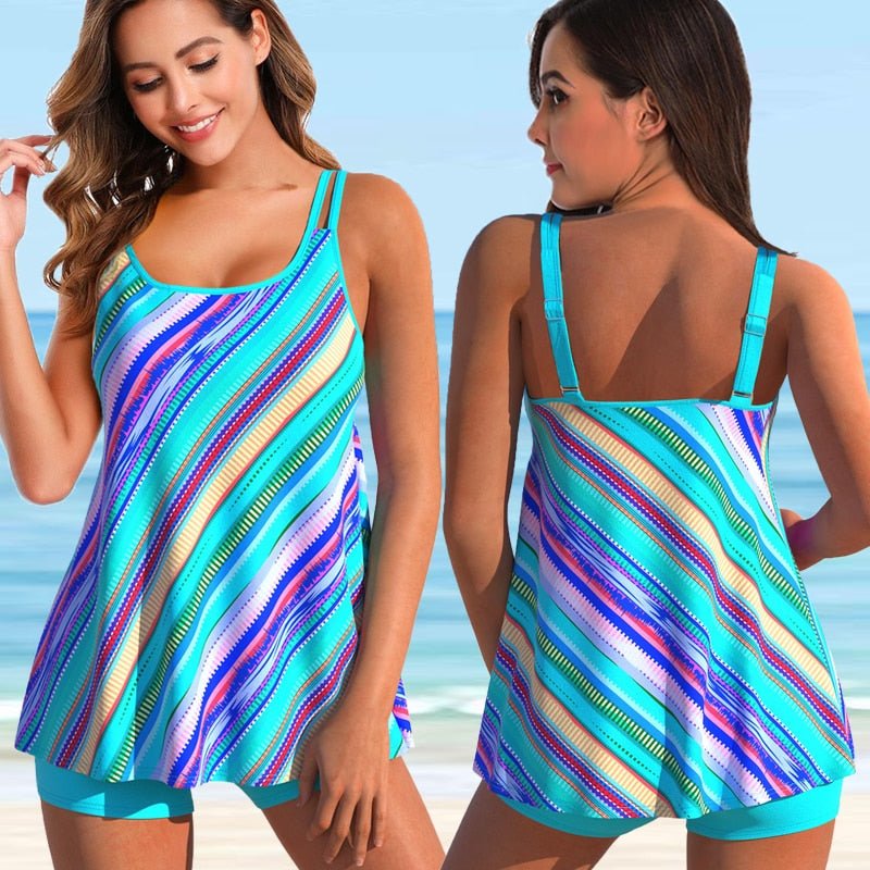 Marisella | Tankini Set Met Gestreepte Print