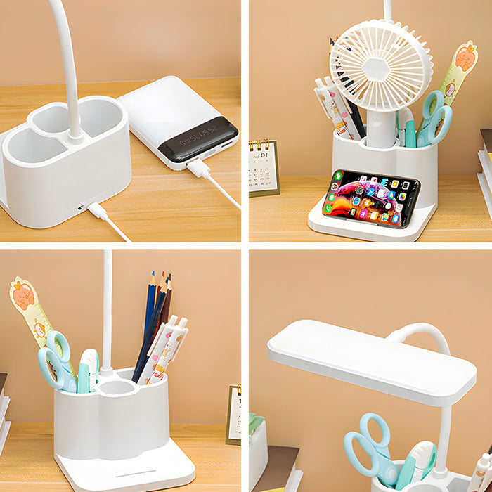 BrightDesk – LED Bureaulamp met Geïntegreerde Pennenhouder