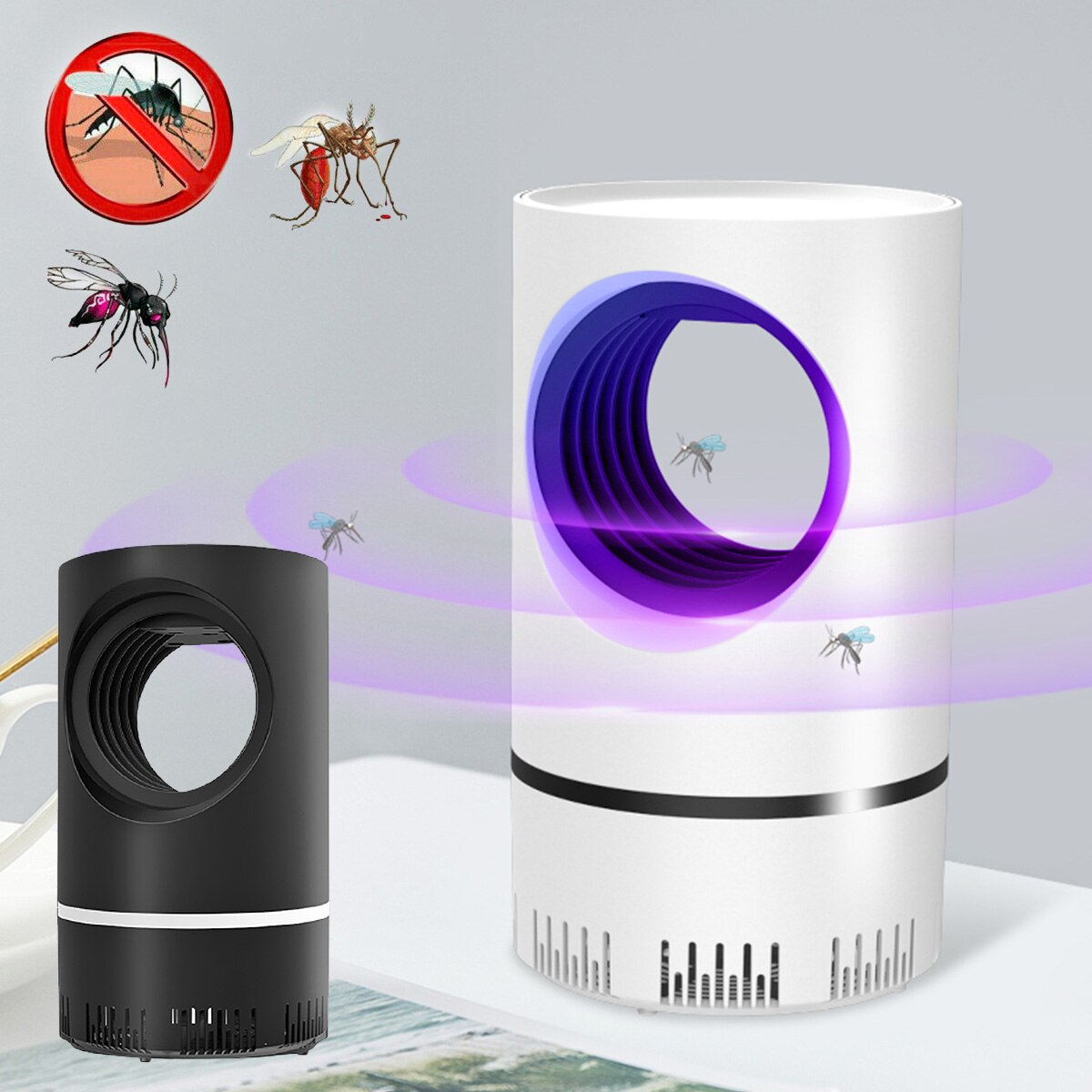 BuzzBanish Lamp – Effectieve Oplossing voor het Vangen van Muggen en Vliegen