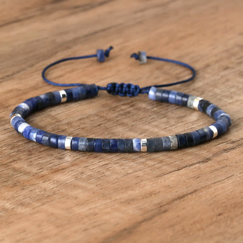 Lumineaux Elegante Armband met 2,4 mm Natuurlijke Steentjes