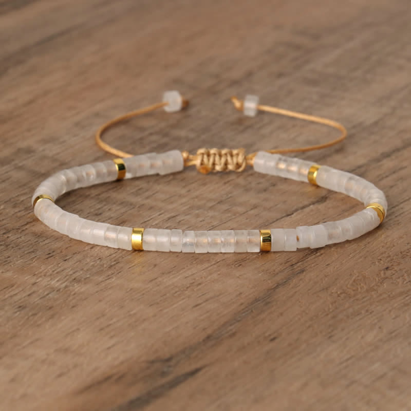 Lumineaux Elegante Armband met 2,4 mm Natuurlijke Steentjes