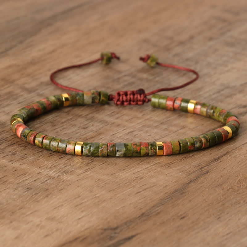 Lumineaux Elegante Armband met 2,4 mm Natuurlijke Steentjes
