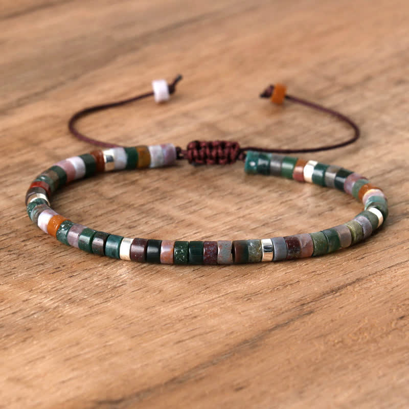 Lumineaux Elegante Armband met 2,4 mm Natuurlijke Steentjes