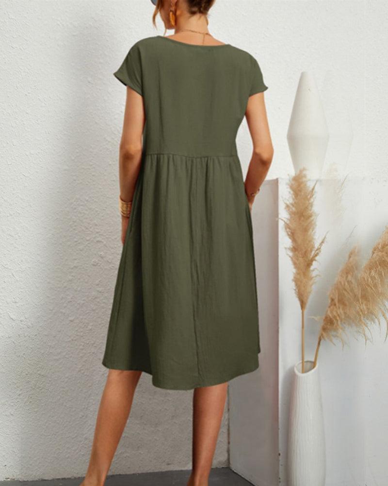 Kyra | Losse jurk met ronde hals