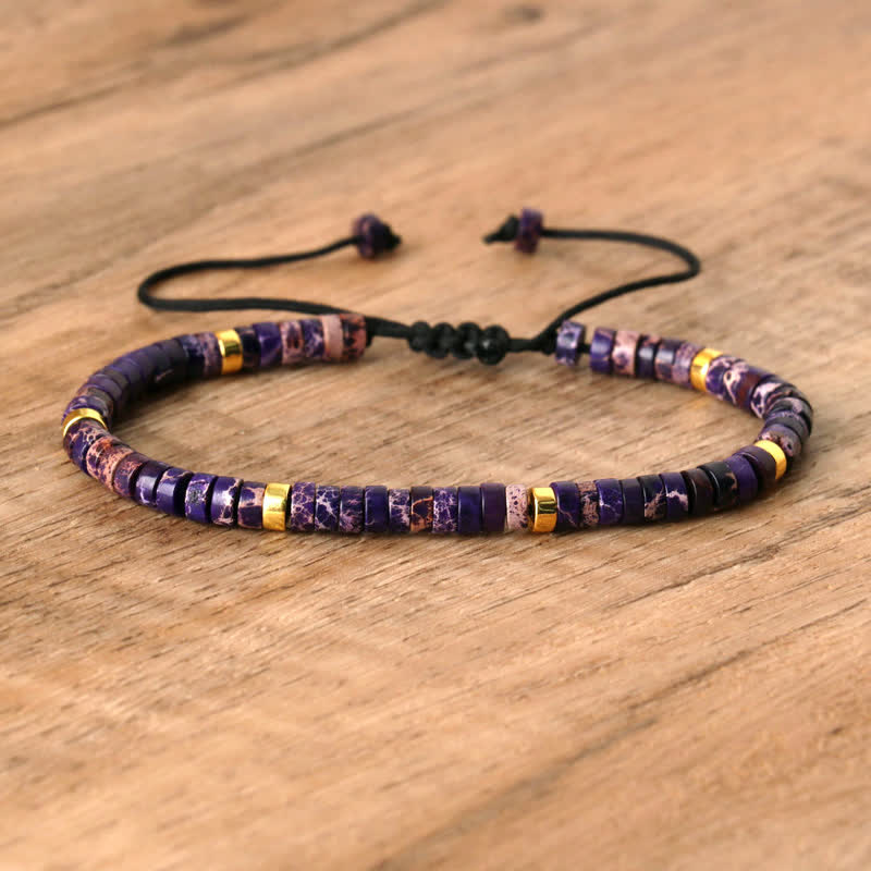Lumineaux Elegante Armband met 2,4 mm Natuurlijke Steentjes