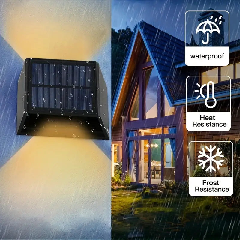 LumaWall Draadloze LED Solar Wandlampen  - Prachtige sfeer in jouw tuin!