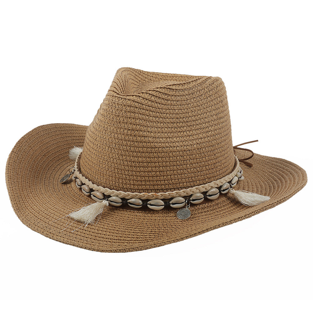 Calliva | Boho Zonnehoed met Schelpen & Kwastjes – Zomerse Vibes in Stijl