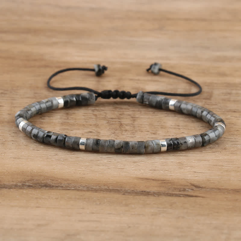 Lumineaux Elegante Armband met 2,4 mm Natuurlijke Steentjes