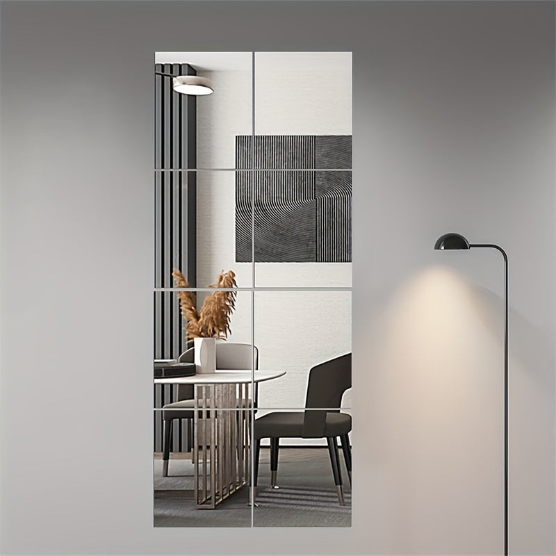 CrystalView Luxe 3D Acryl Spiegeltegels Set