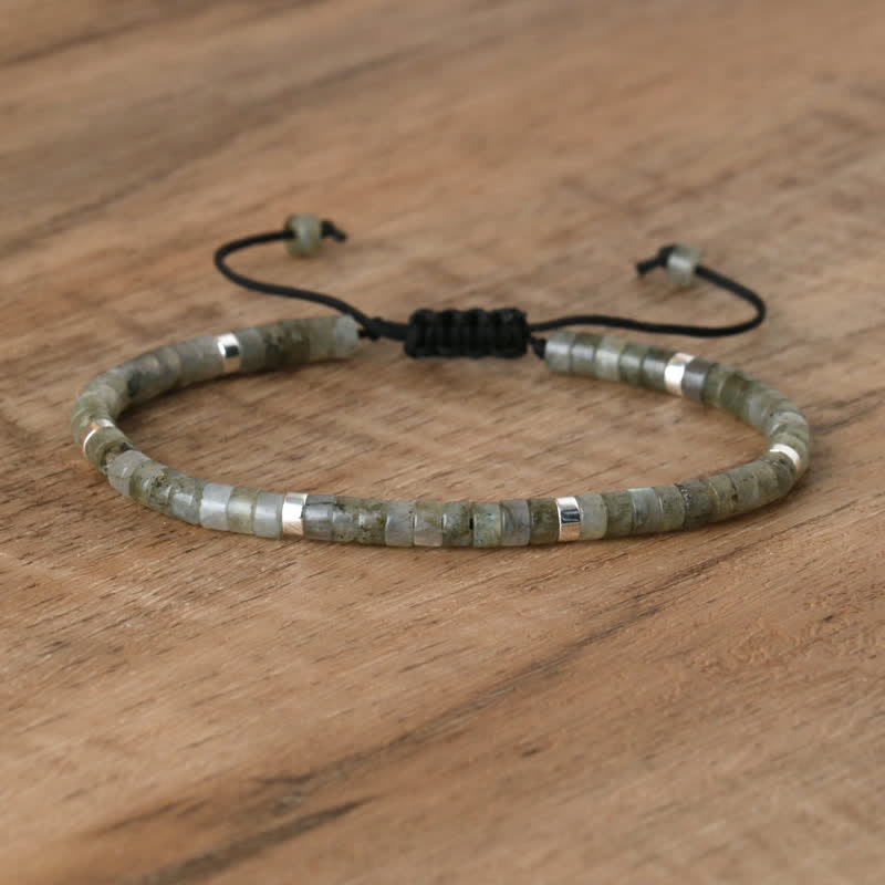 Lumineaux Elegante Armband met 2,4 mm Natuurlijke Steentjes