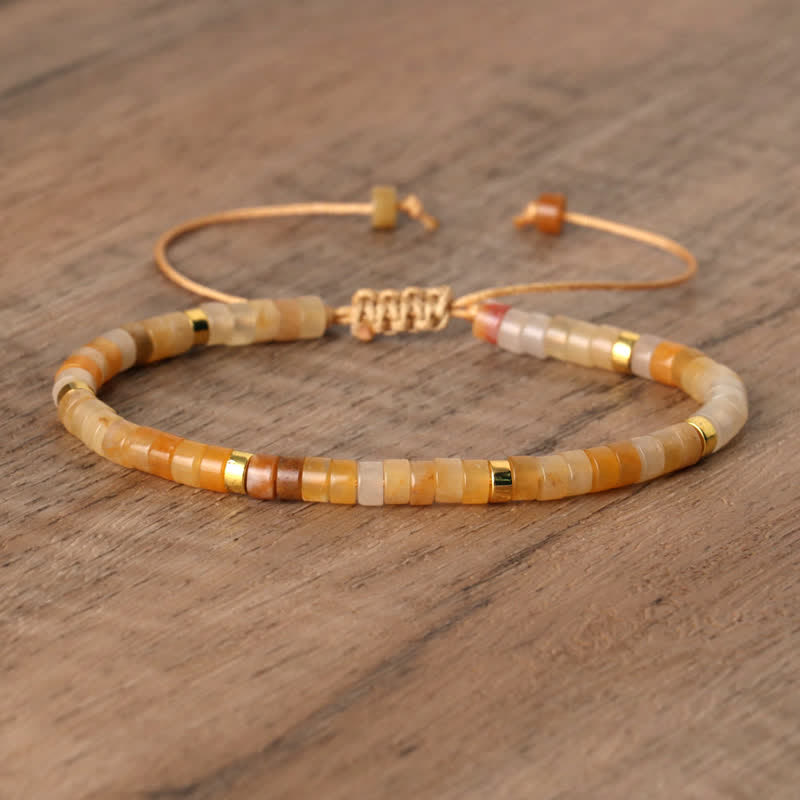 Lumineaux Elegante Armband met 2,4 mm Natuurlijke Steentjes