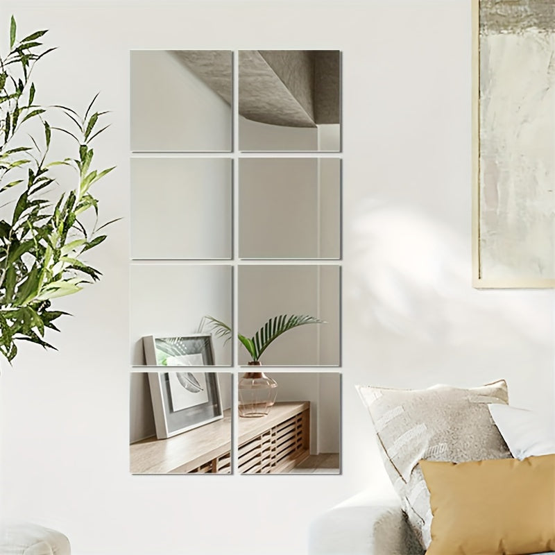 CrystalView Luxe 3D Acryl Spiegeltegels Set