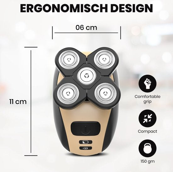Nikio 5-in-1 Scheerapparaat – Ultieme gladheid, zonder huidirritatie!