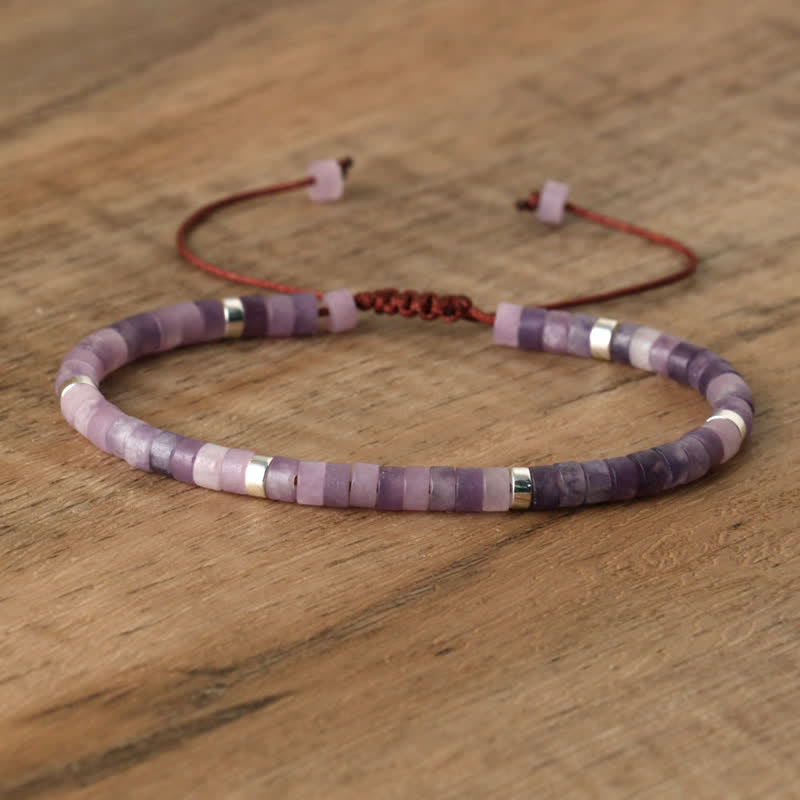 Lumineaux Elegante Armband met 2,4 mm Natuurlijke Steentjes