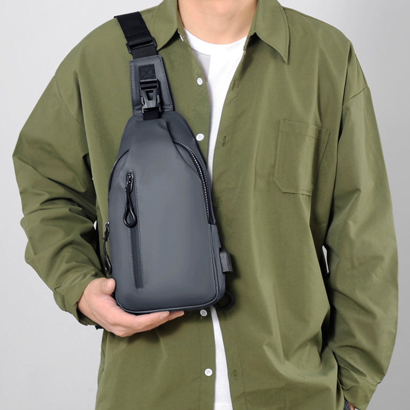 TitanX Rugtas - Zwarte Crossbody-Rugzak voor Mannen