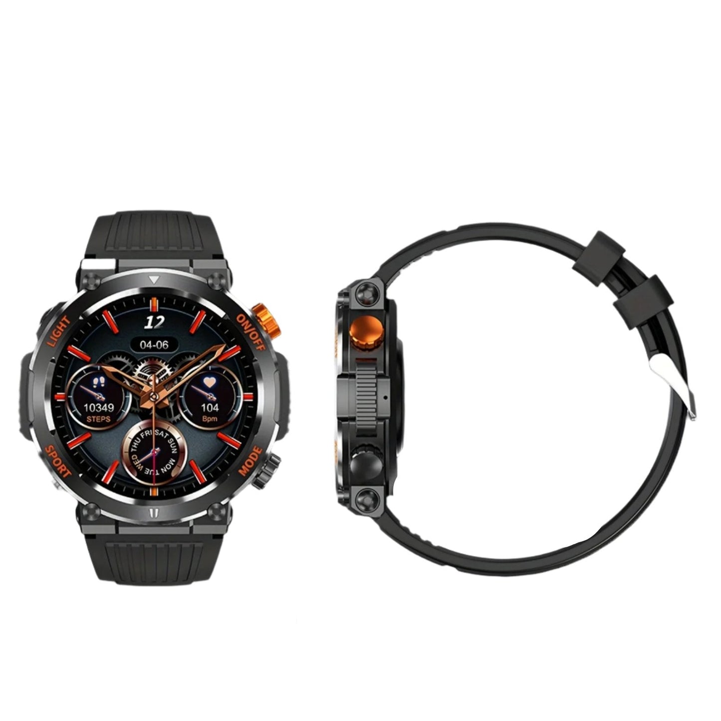 FlexiWatch - Waterdichte Smartwatch met LED-Zaklamp en Slaapmonitor