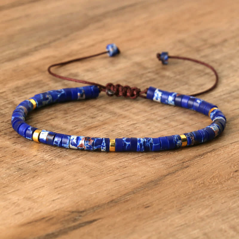 Lumineaux Elegante Armband met 2,4 mm Natuurlijke Steentjes