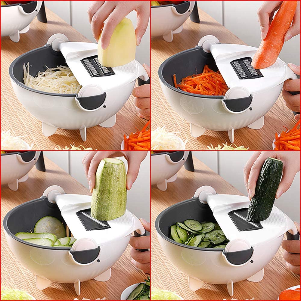 MultiChop - Multifunctionele 9-in-1 Groentesnijder en Hakker