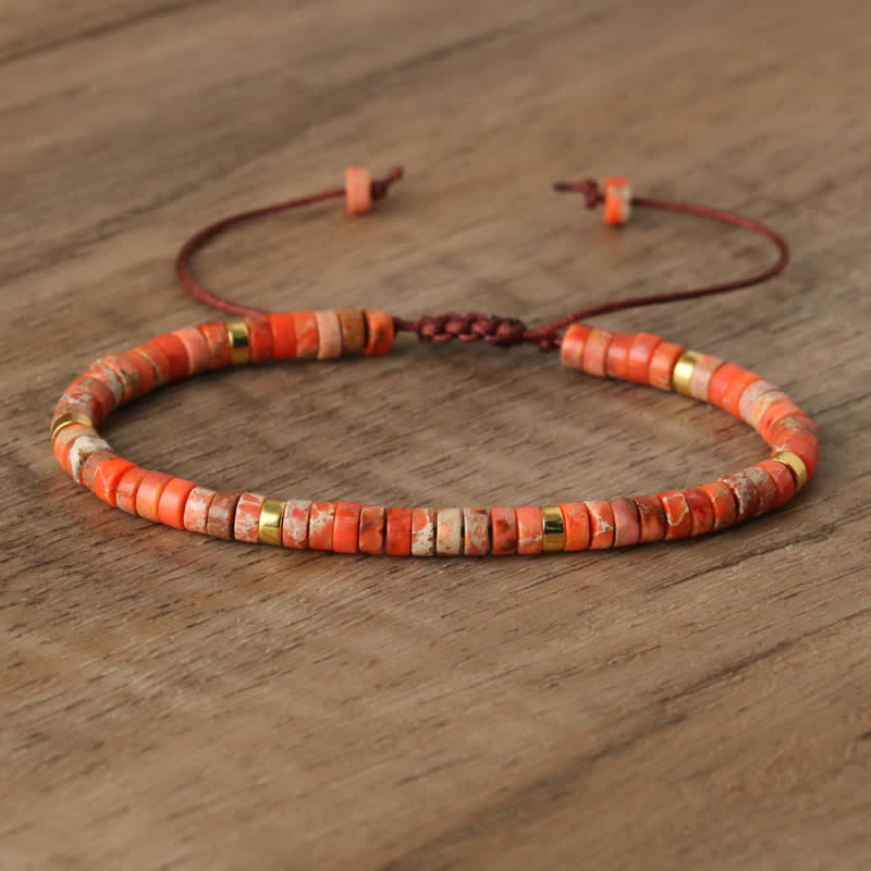 Lumineaux Elegante Armband met 2,4 mm Natuurlijke Steentjes