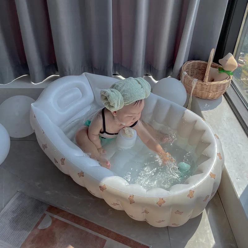 MiniSplash - Draagbaar en Opblaasbaar  Babybad | Yobi