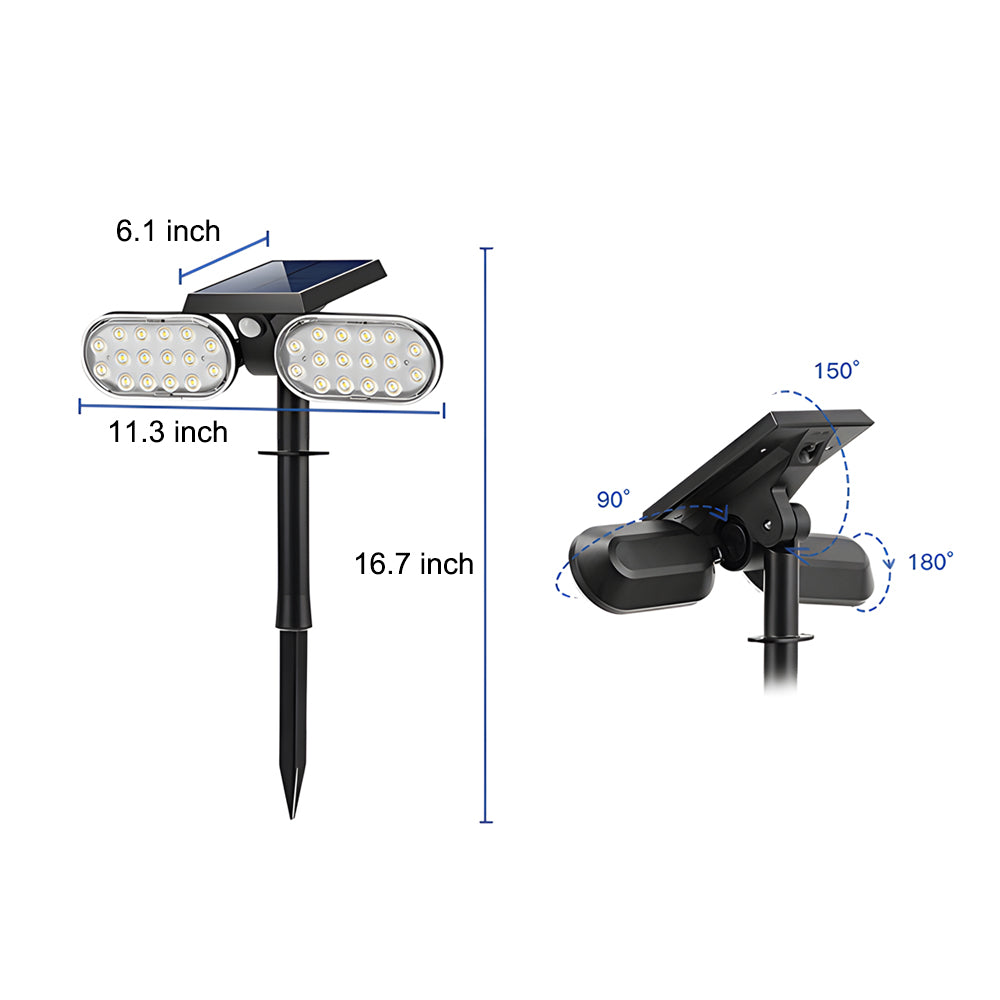 GlowX moderne solar-LED-spotlight