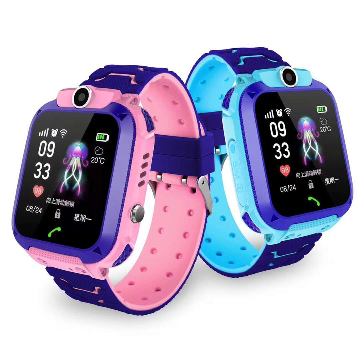 SmartSplash Kids – Waterdichte Smartwatch met Locatietracking, SOS-functie en Anti-Verlies Bescherming voor Kinderen