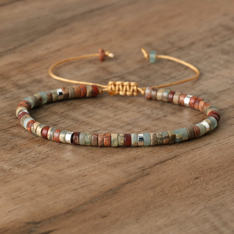 Lumineaux Elegante Armband met 2,4 mm Natuurlijke Steentjes