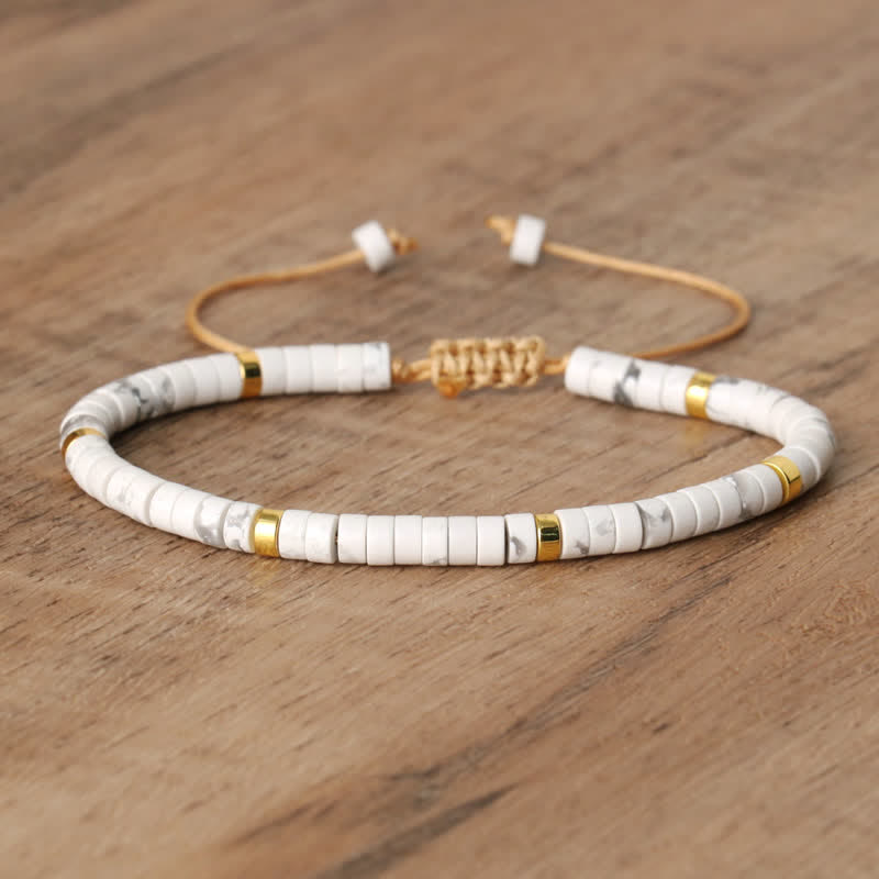 Lumineaux Elegante Armband met 2,4 mm Natuurlijke Steentjes