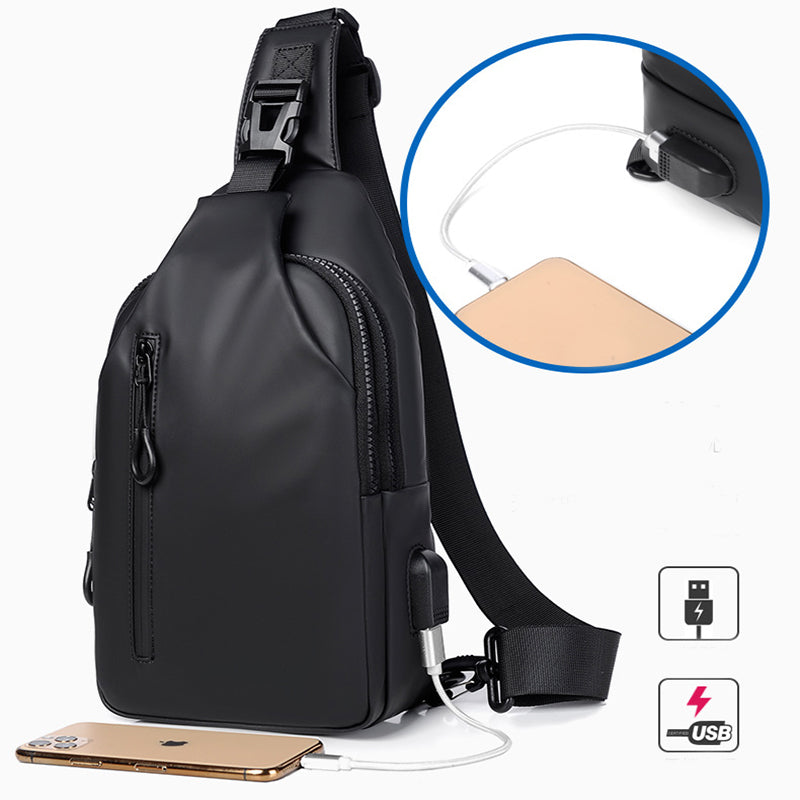 TitanX Rugtas - Zwarte Crossbody-Rugzak voor Mannen
