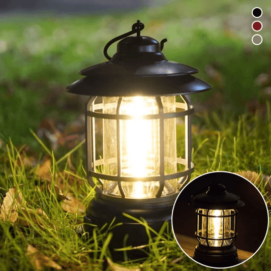 PortaGlow Tuinlamp - Retro Draagbare Lantaarn voor Buitenavonturen
