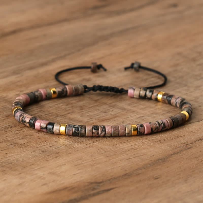 Lumineaux Elegante Armband met 2,4 mm Natuurlijke Steentjes