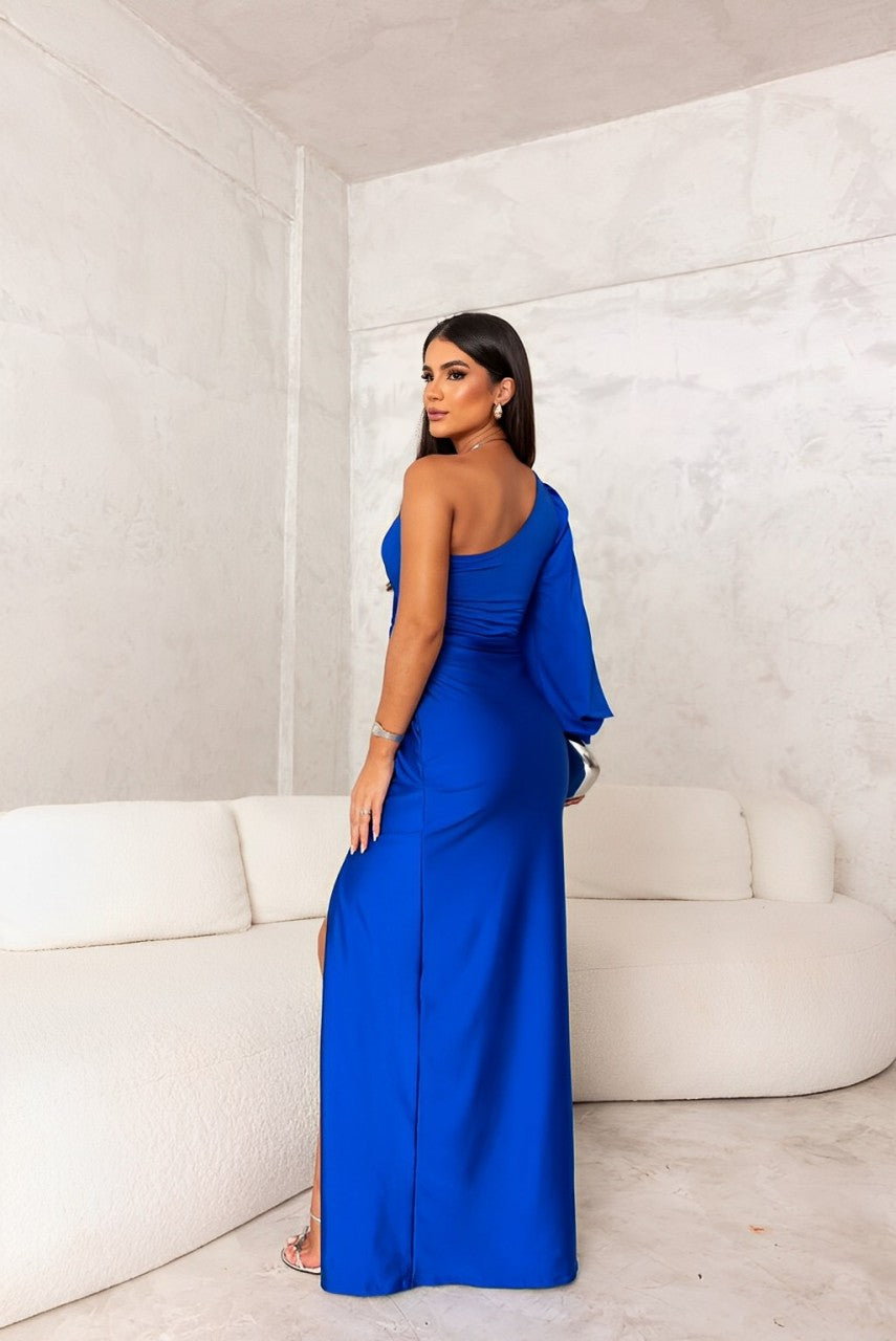 jurk gala blauw