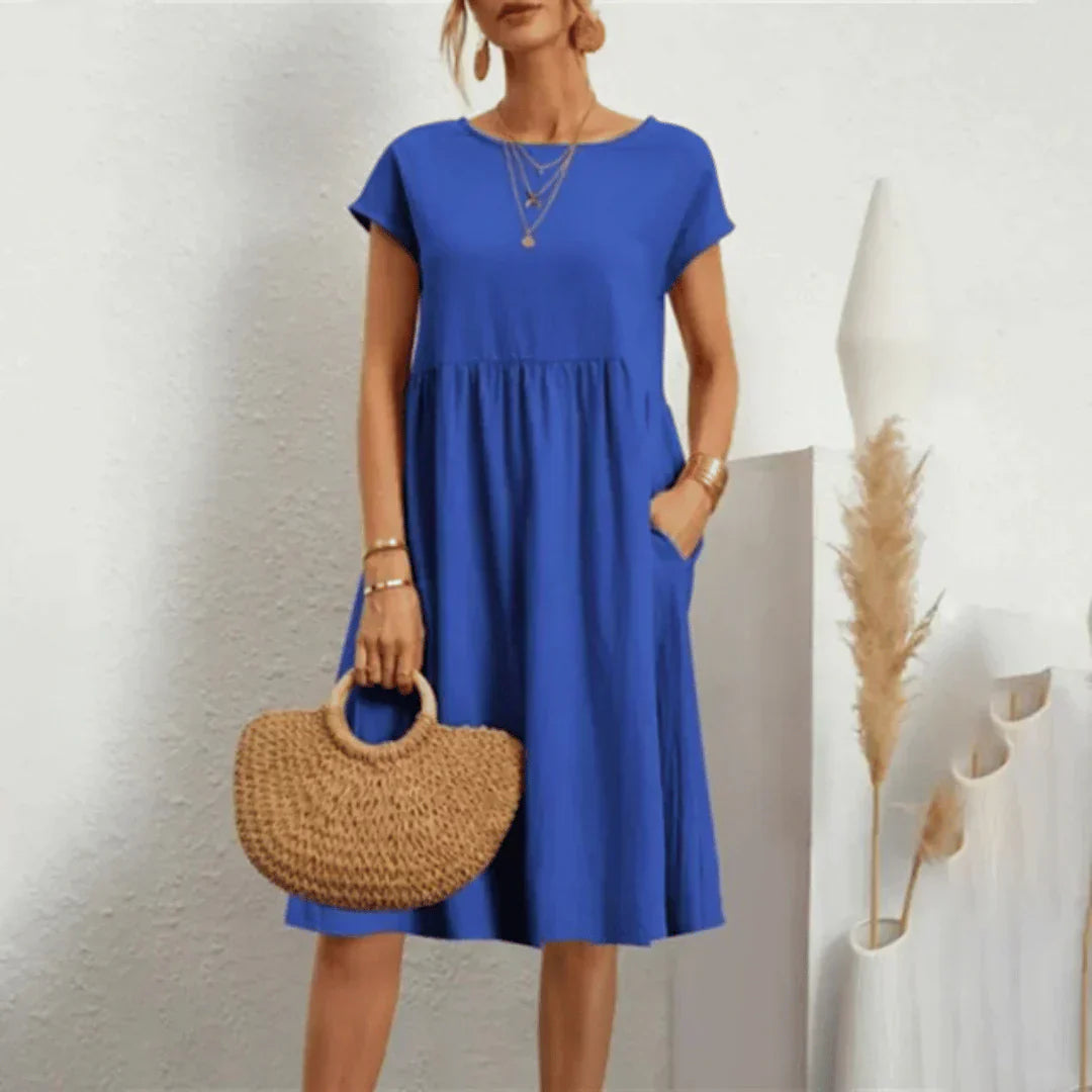 Blauwe jurk