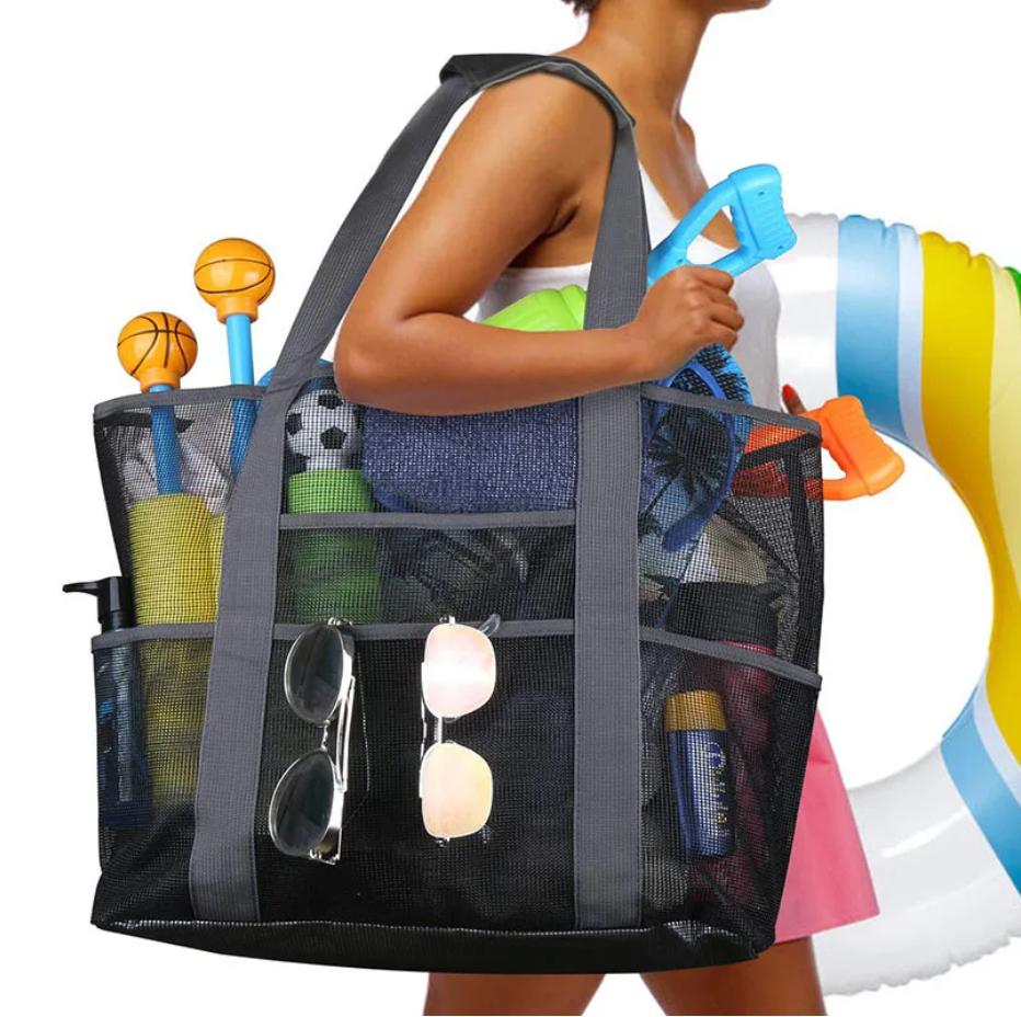 SunnyTote | Strandtas met 8 Vakken – Lichtgewicht, Opvouwbaar