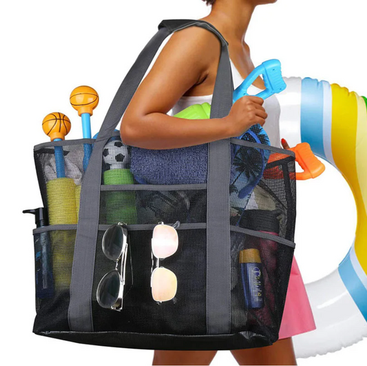 SunnyTote | Strandtas met 8 Vakken – Lichtgewicht, Opvouwbaar