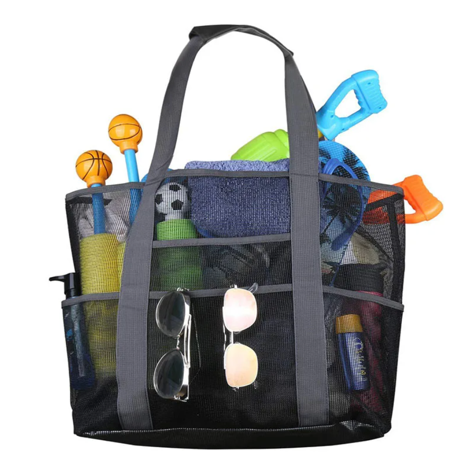SunnyTote | Strandtas met 8 Vakken – Lichtgewicht, Opvouwbaar