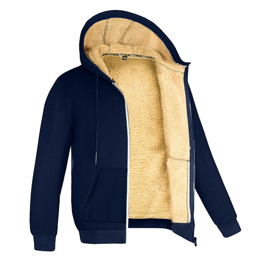 Dennis Polar Fleece Vest voor heren met bontvoering, capuchon en lange mouwen – biedt uitstekende isolatie en comfort, ideaal voor koudere dagen en buitenactiviteiten