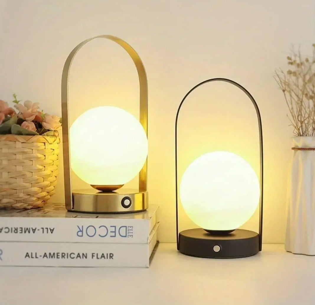 GlowMate Stijlvolle Draagbare LED Tafellamp met Touch Control en Oplaadbare Batterij