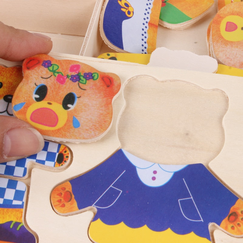 WoodWise – Houten DressUp Puzzel voor Kids | Yobi