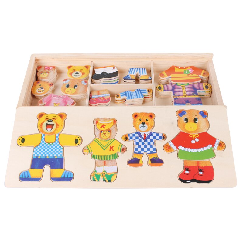 WoodWise – Houten DressUp Puzzel voor Kids | Yobi