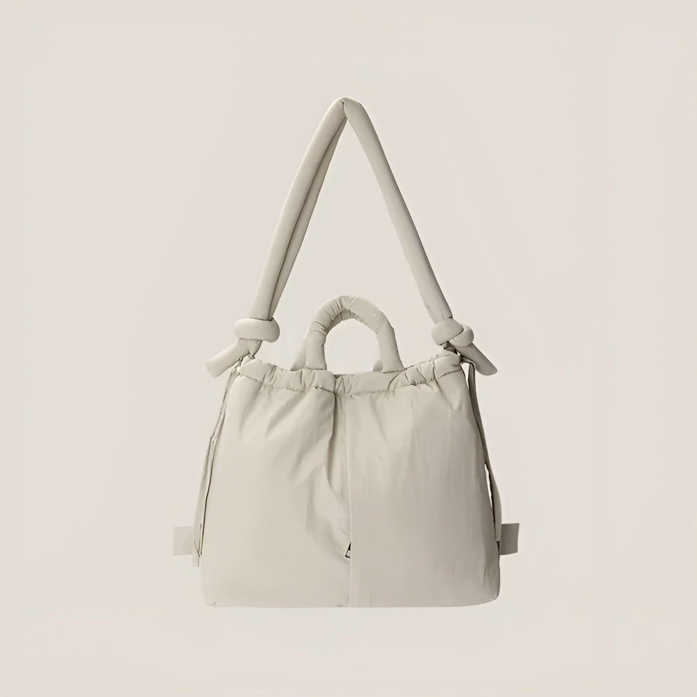 Handtas beige groot 