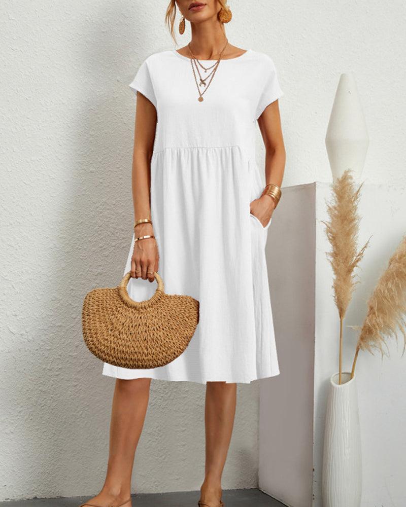 Jurk midi  wit Kyra