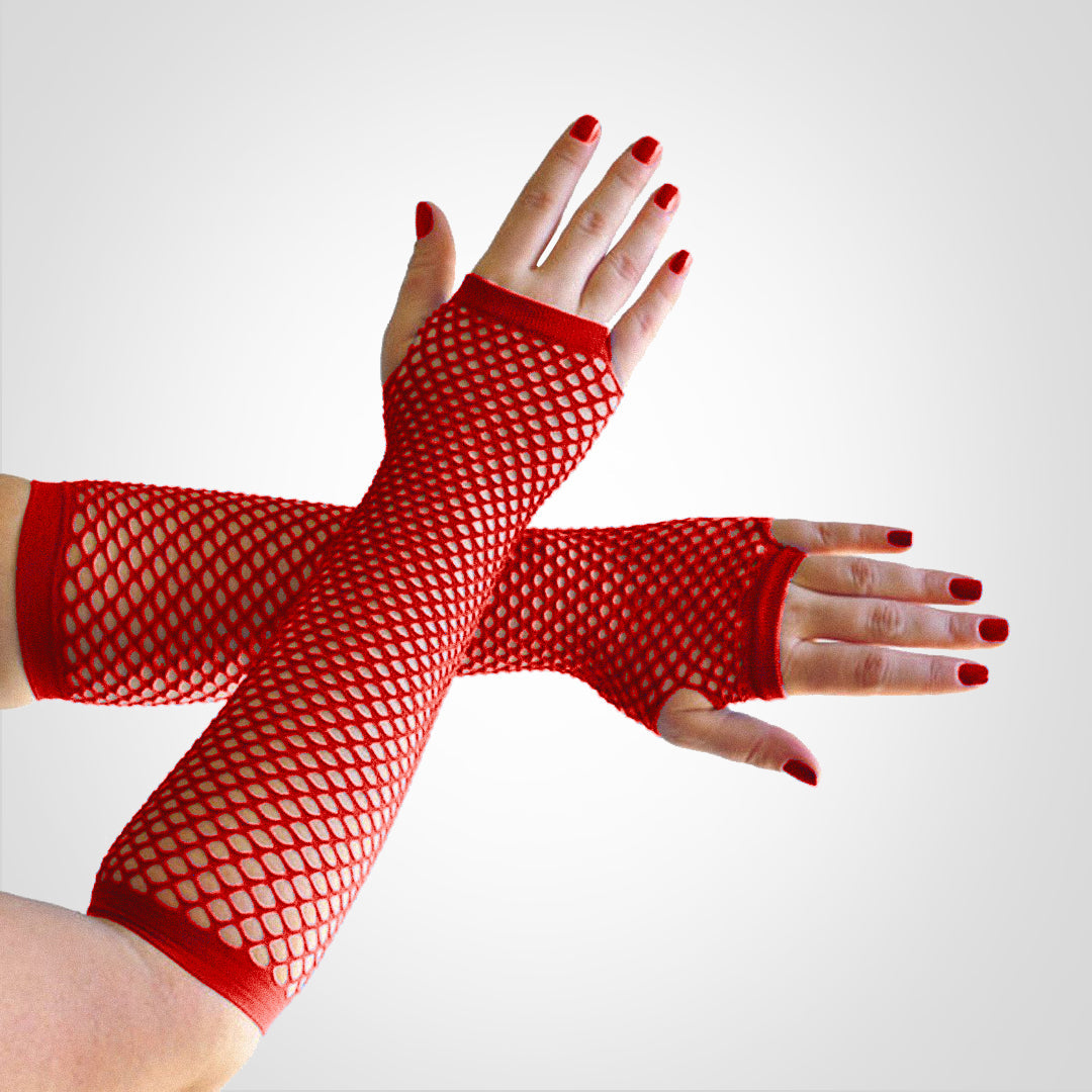 TecStyle | Lange vingerloze net-handschoenen