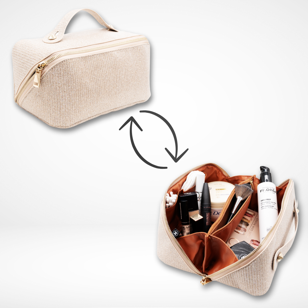 make-up tas opbergvakken luxe
